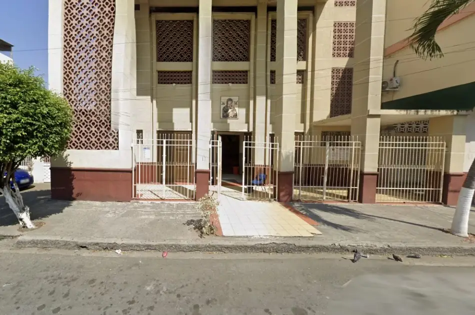 The church was the scene of chaos on Saturday (NBC)