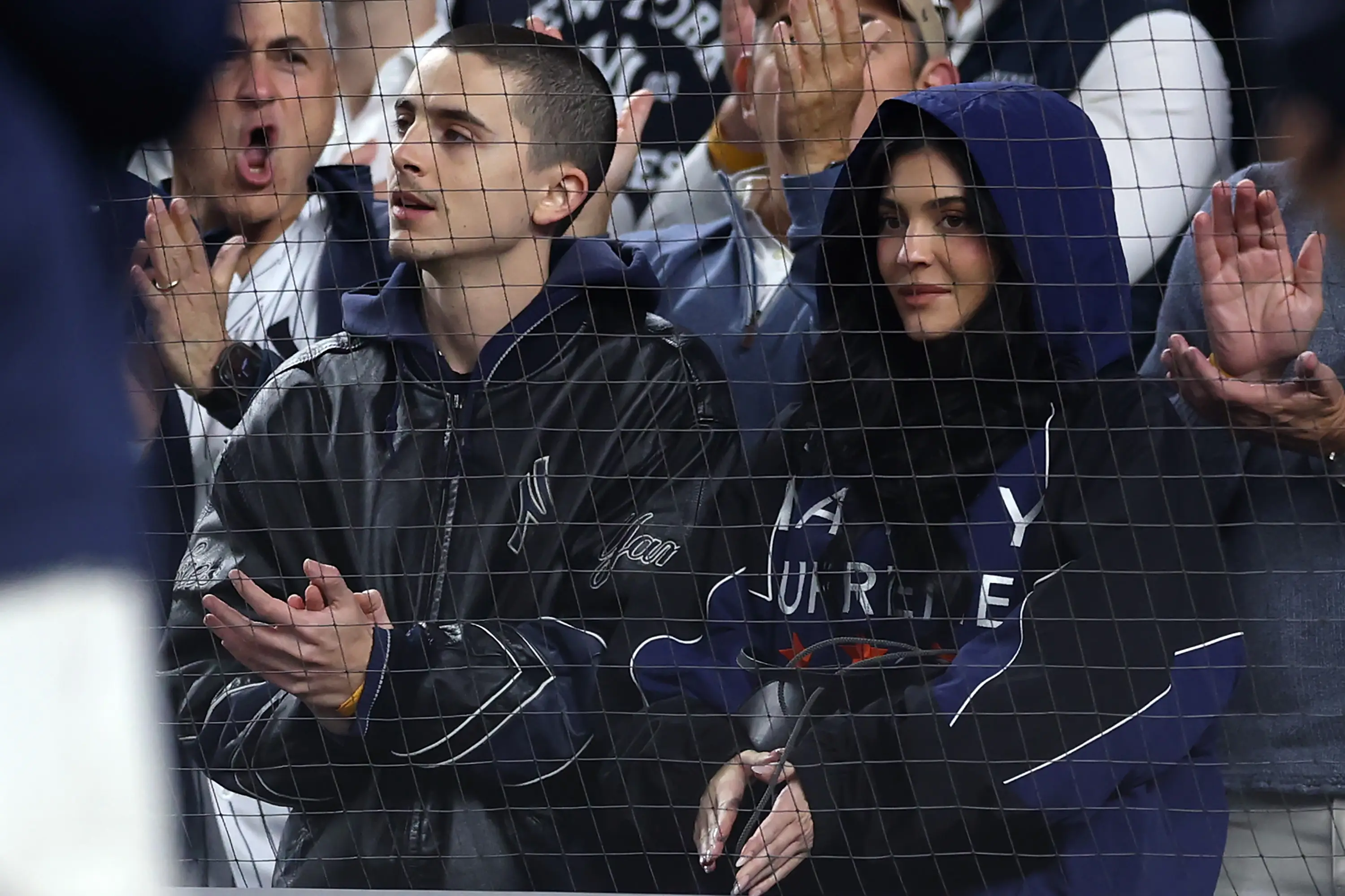 Timothée Chalamet and Kylie Jenner were spotted at a New York Yankees game (Ishika Samant/Getty Images)