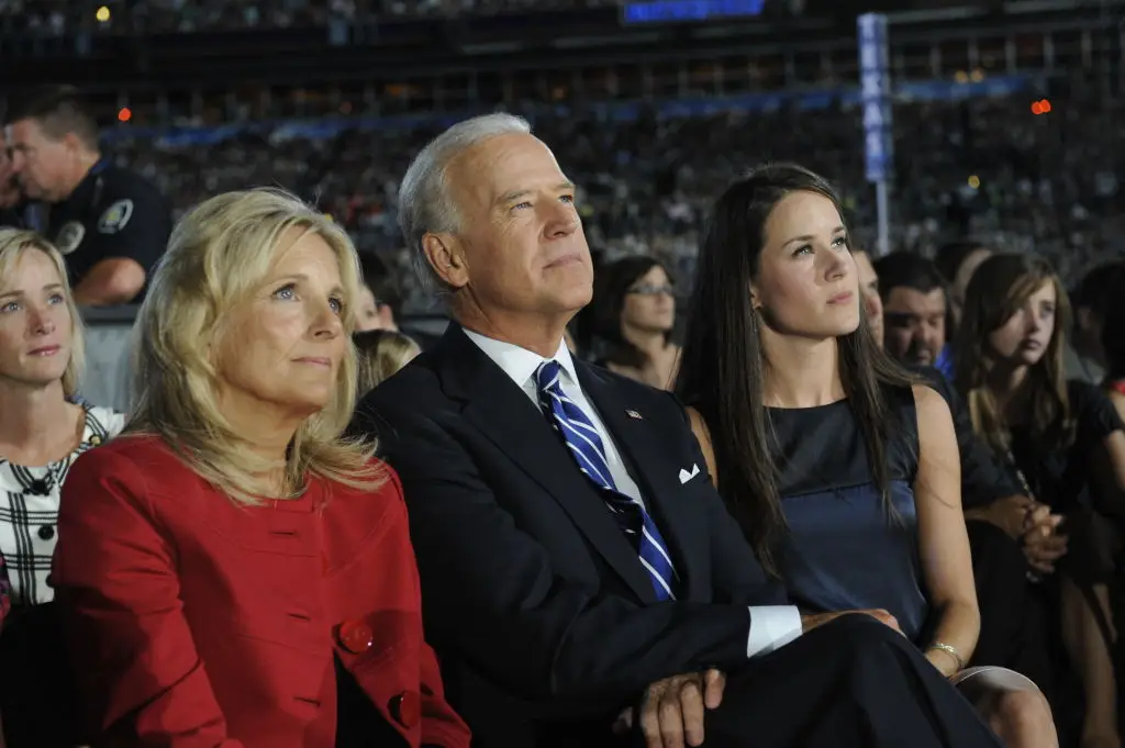 Jill, Joe and their daughter Ashley Biden, photographed in 2008 (EMMANUEL DUNAND/AFP via Getty Images)