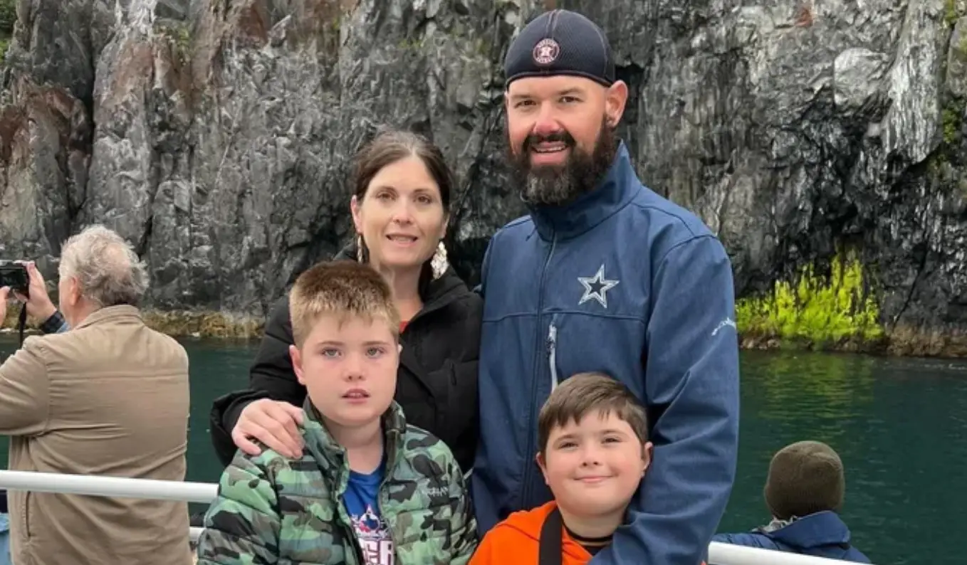 David and Mary Maynard seen with their two young sons. (GoFundMe)