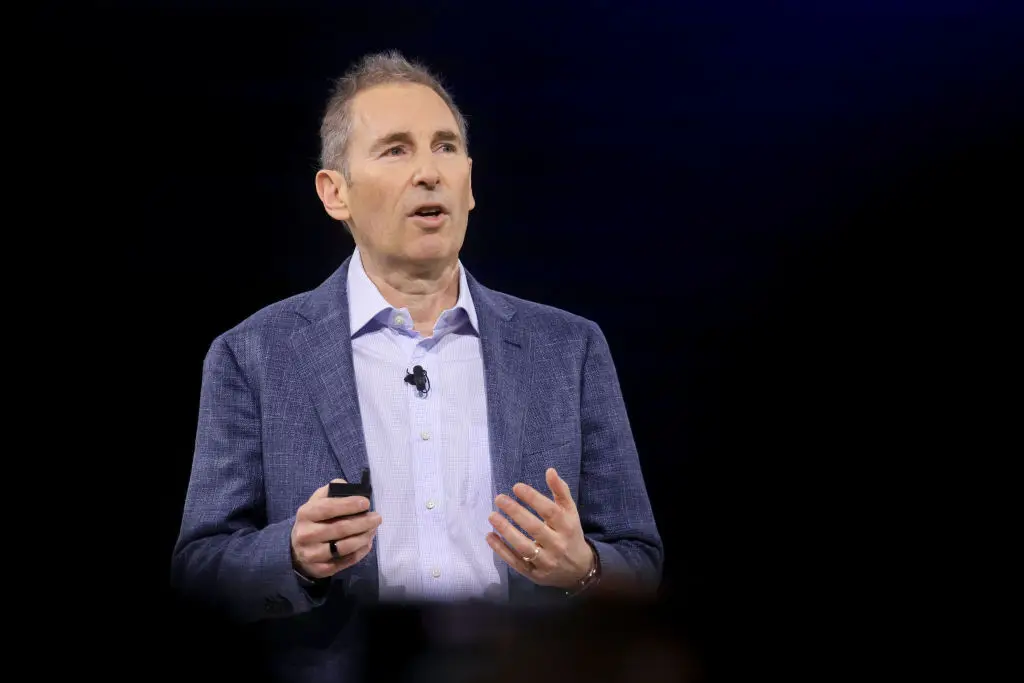 Andrew Jassy has sent a controversial email out to Amazon employees about AI (Michael Nagle/Bloomberg via Getty Images)
