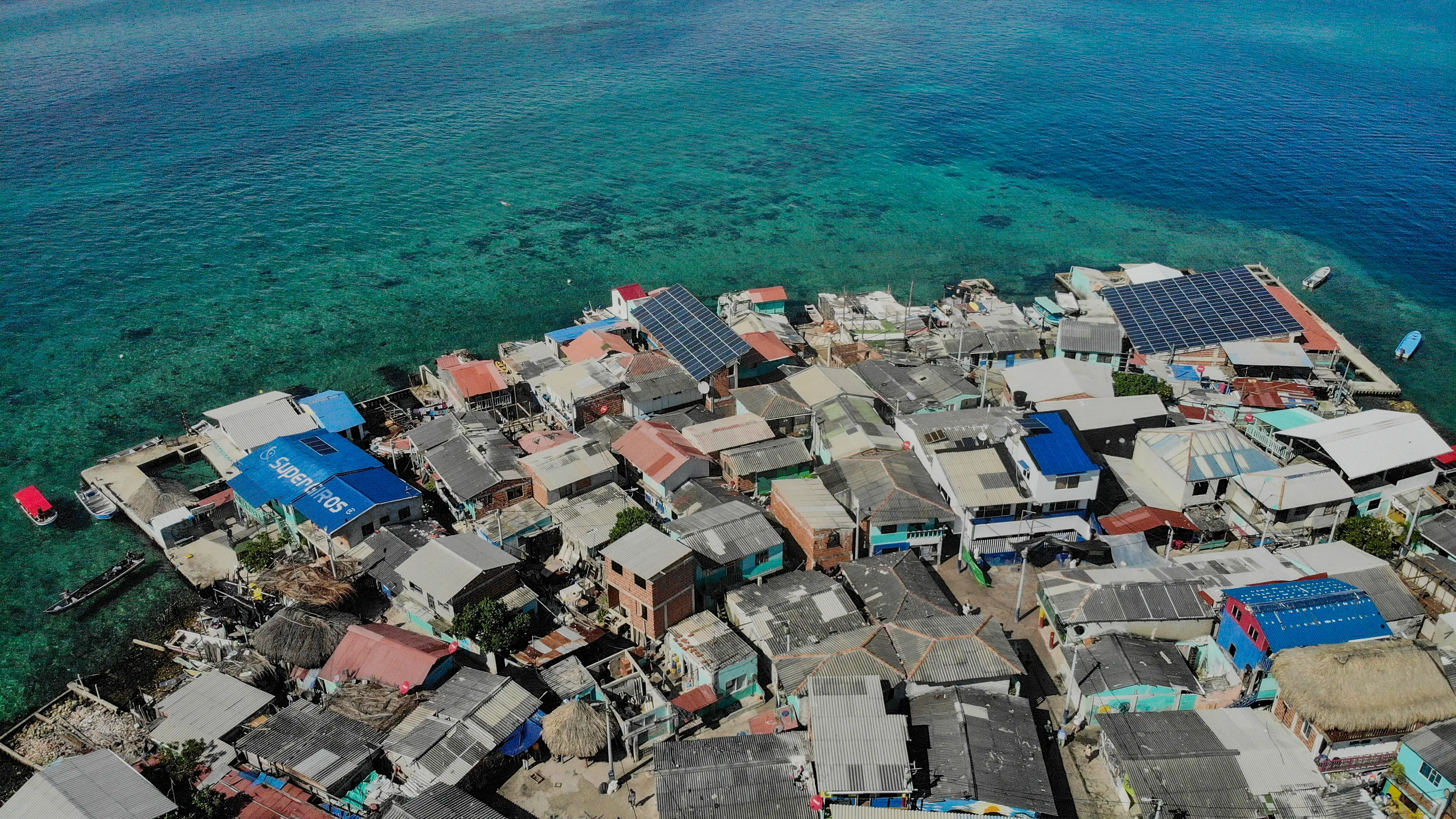 Over 800 people are said to live on the tiny island (Kike Calvo/Universal Images Group via Getty Images)