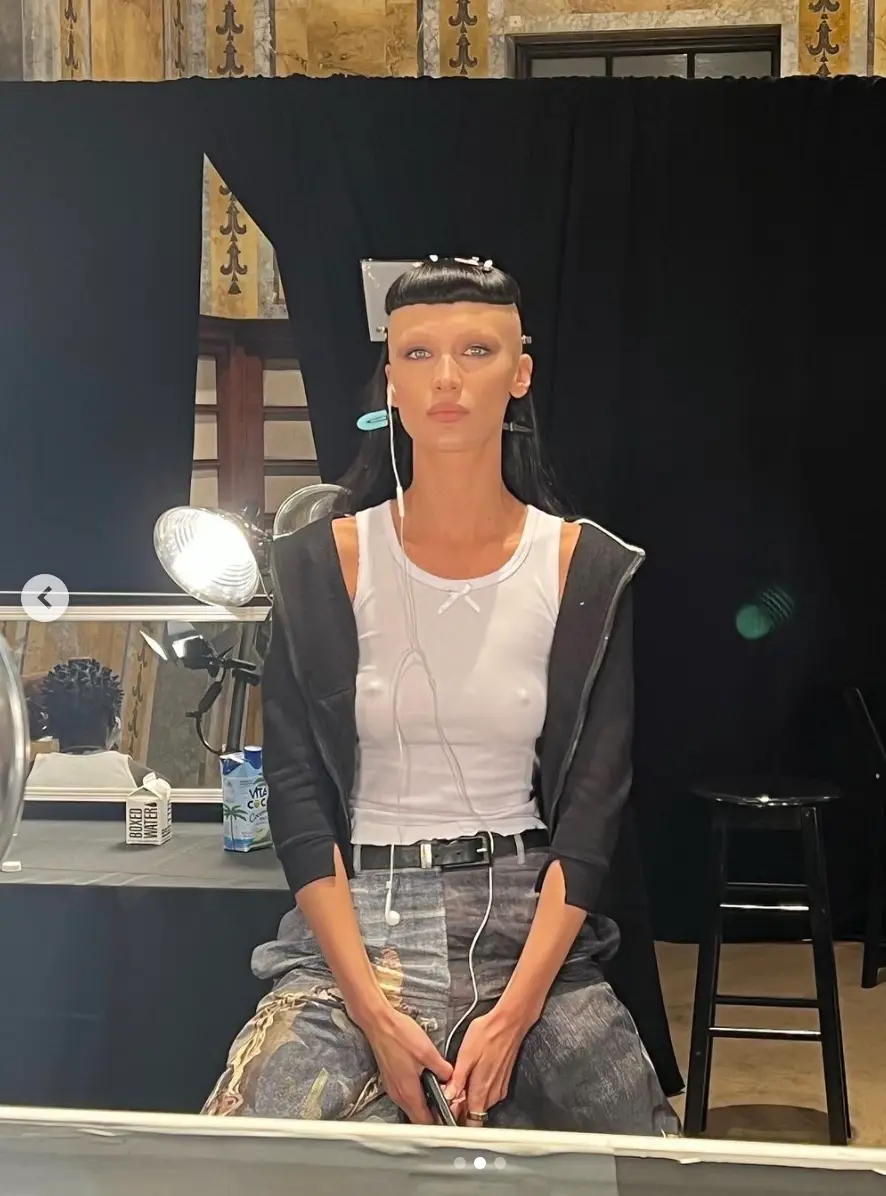 The model sisters shared snapshots of their new hairstyles for the Marc Jacobs Fall 2022 runway show.