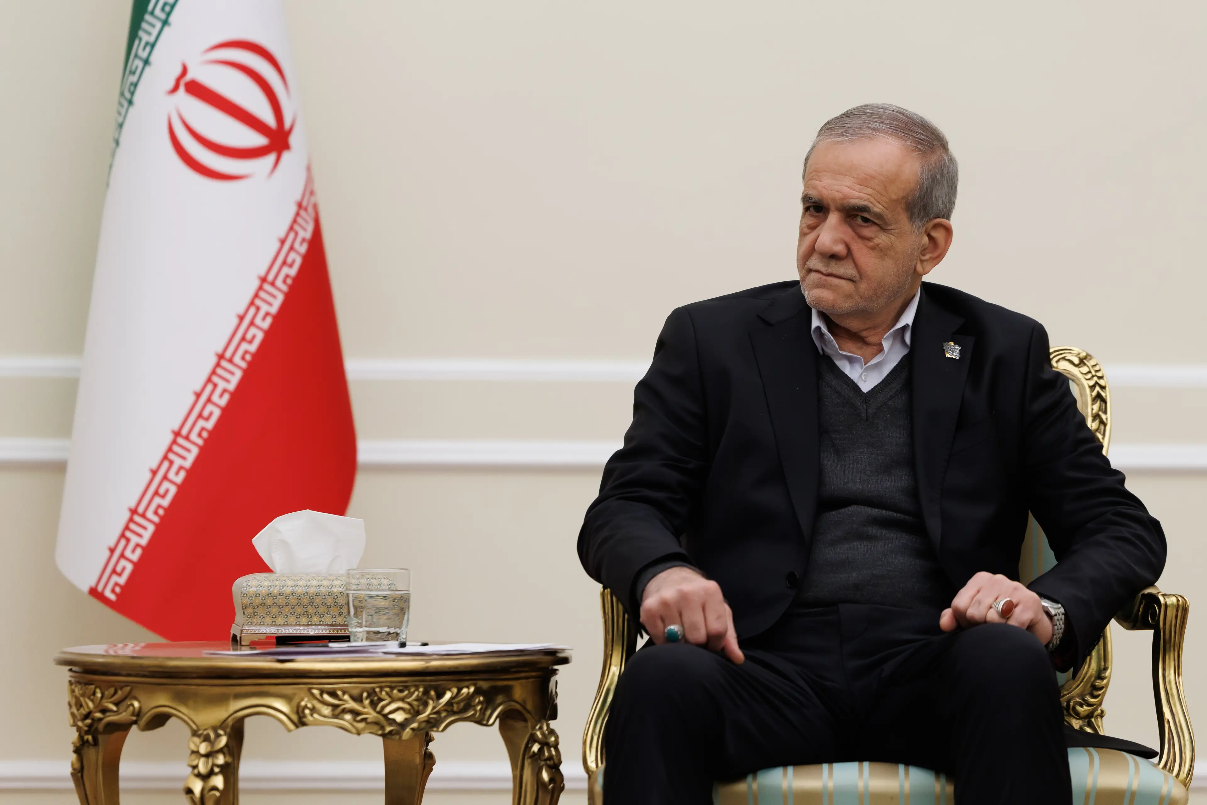 Masoud Pezeshkian, Iran's president (Ahmet Serdar Eser/Anadolu via Getty Images)