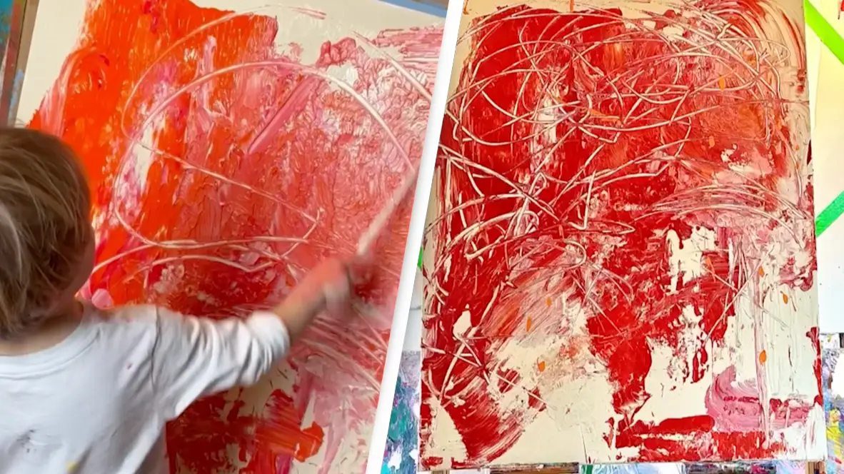 Two-year-old sells paintings for nearly $11,000