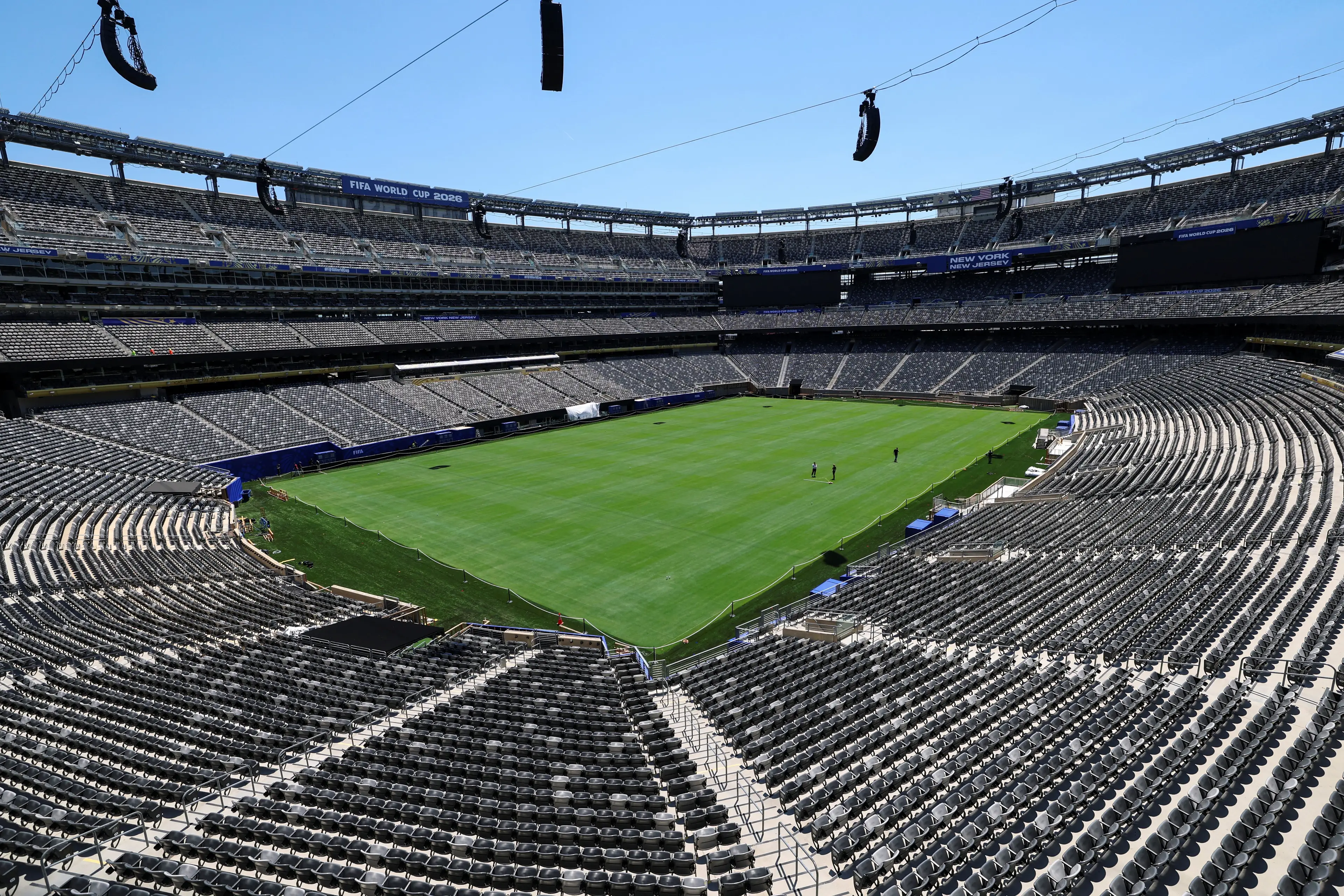 The New York New Jersey Stadium will host the World Cup final (ANGELA WEISS/AFP via Getty Images)
