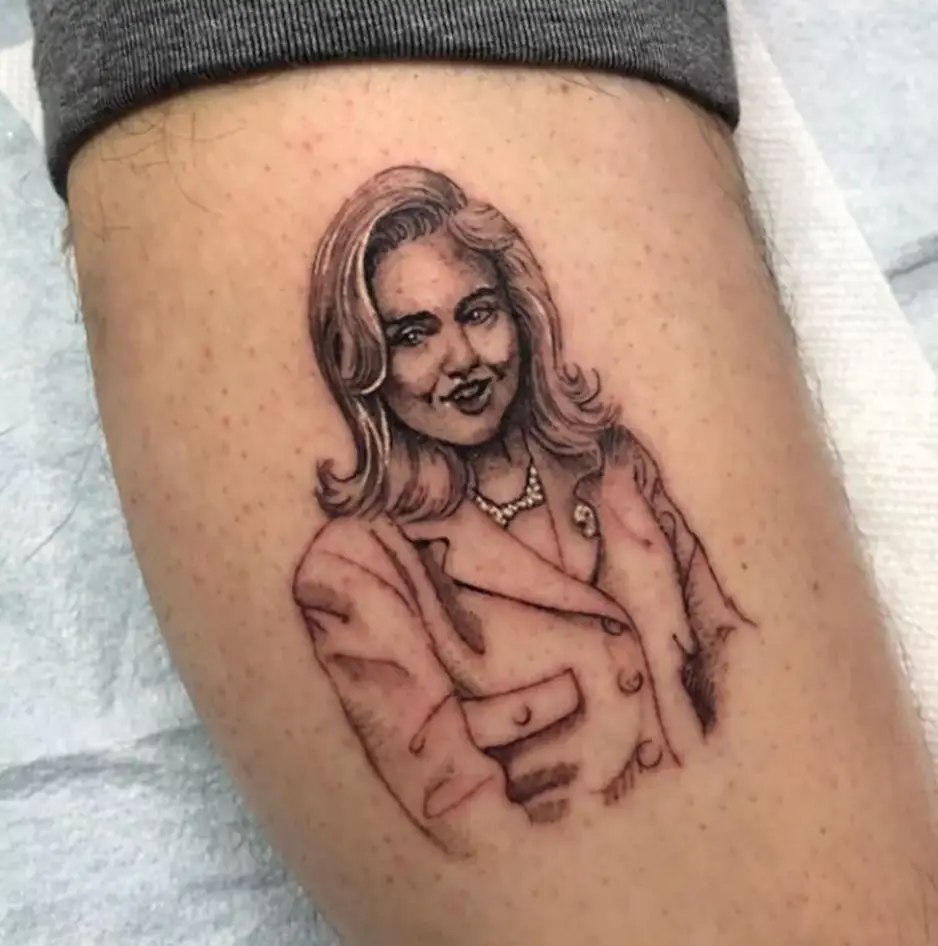 He got the tattoo after she'd lost the 2016 presidential election (Instagram/@petedavidson)