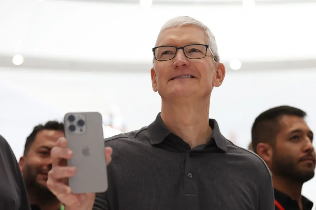 Tim Cook said Apple is 'thrilled' to announce the pledge (Justin Sullivan/Getty Images)