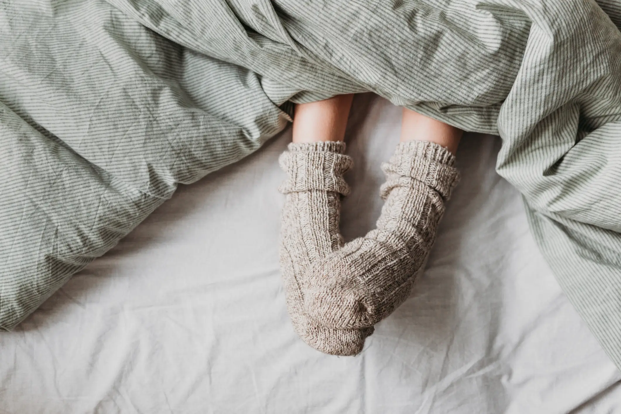 People are being urged not to wear dirty socks to bed (Getty Stock)