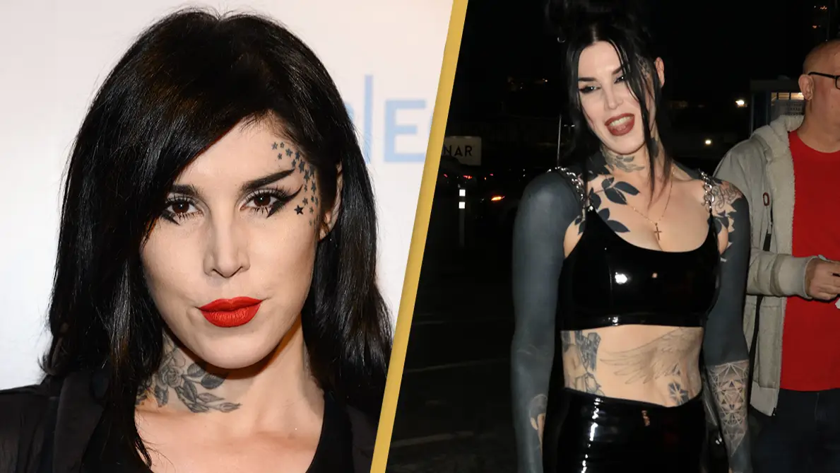 Kat Von D says she's spent almost 40 hours 'blacking out' her body to cover tattoos she no longer wants