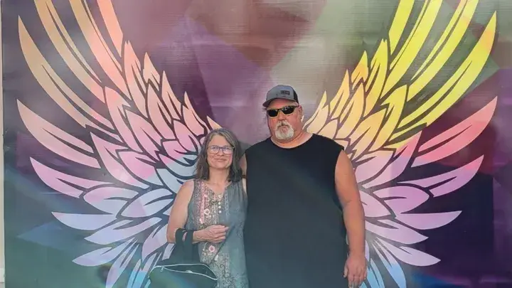 The pair won a free week-long cruise trip (GoFundMe)