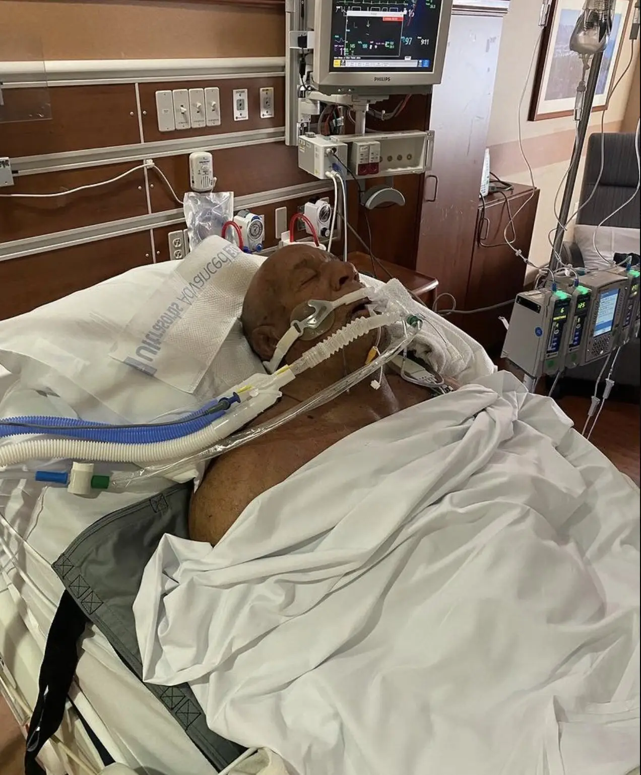 The retired UFC star is now 'fighting for his life'.