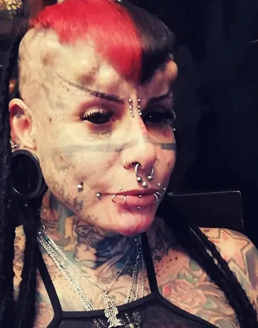 Maria is covered in tattoos (marycristerna_la_mujer_vampiro/Instagram)