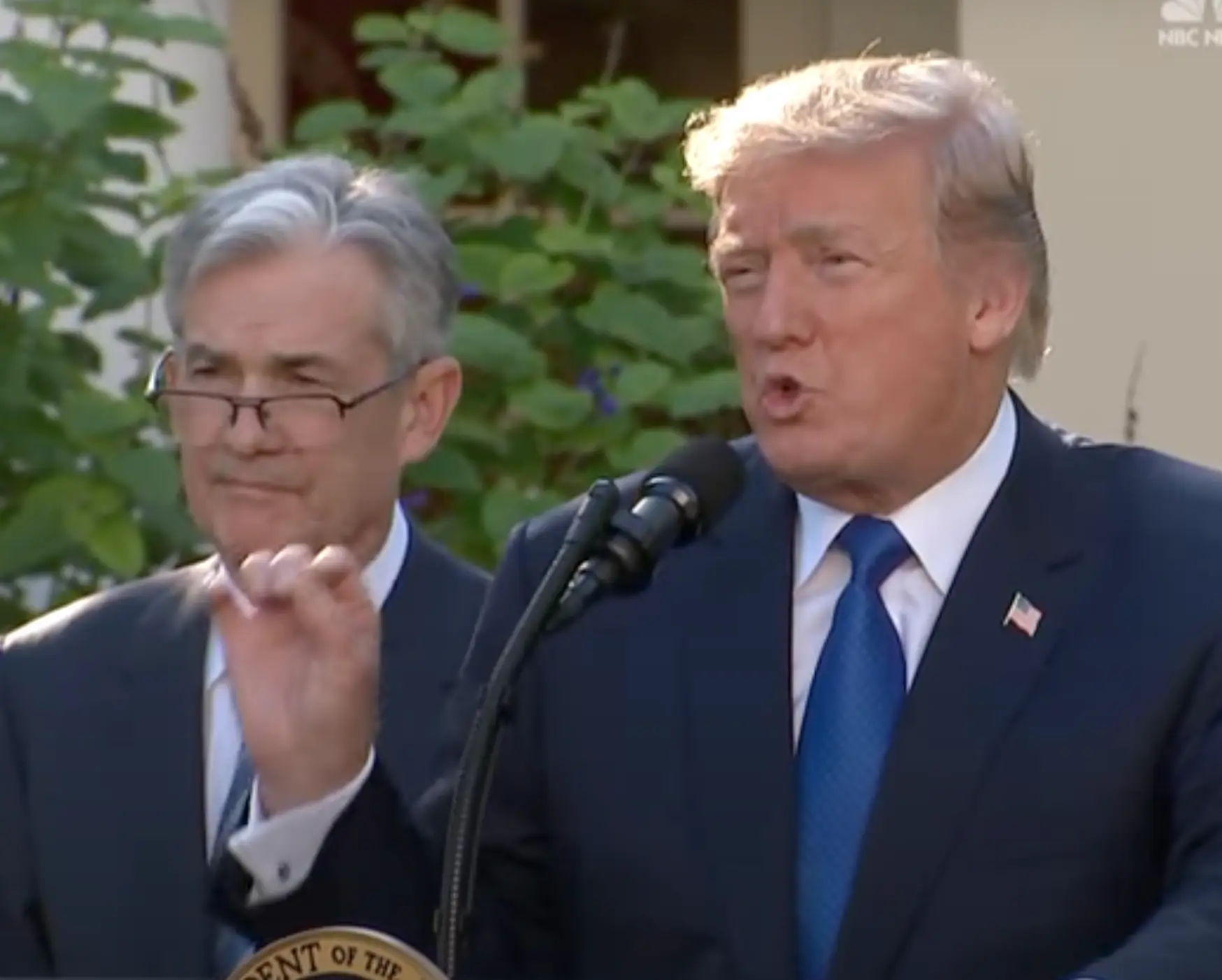 Trump appointing Powell during his first term as US President (CBS News)