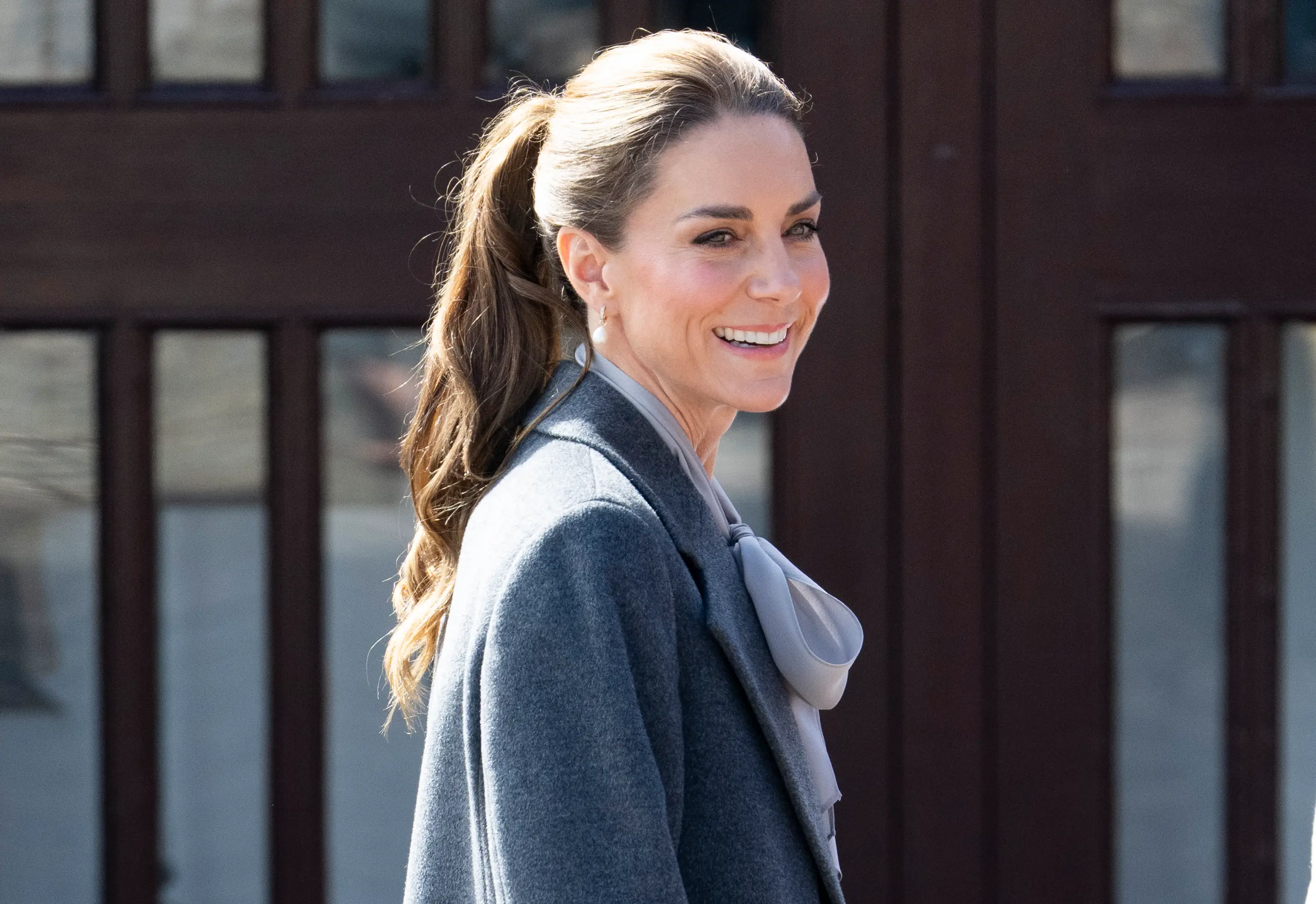 Kylie Kelce incorrectly referred to Kate Middleton as 'Princess Kate' (Mark Cuthbert/Getty Images)