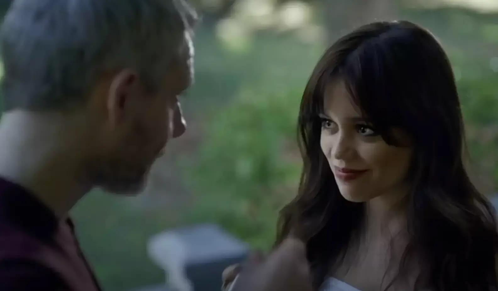 Jenna Ortega and Martin Freeman in Miller’s Girl.