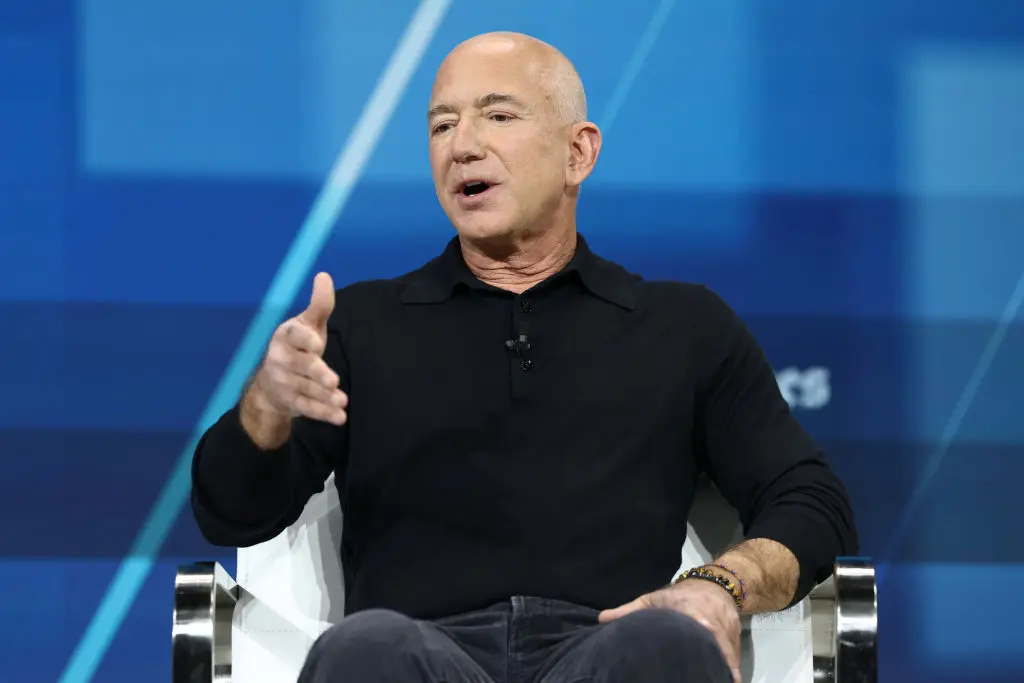 Jeff Bezos has explained why the wealthy paying higher taxes wouldn't benefit working Americans. (Michael M. Santiago/Getty Images)