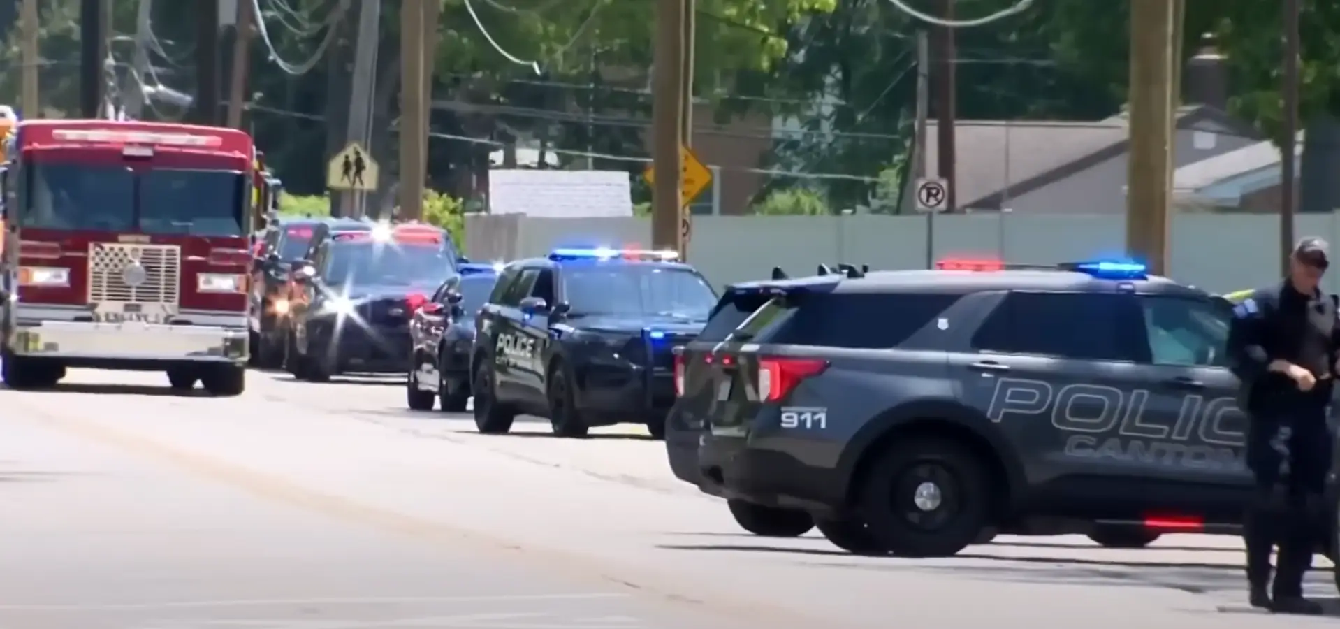 The FBI said 'leadership and support teams' were at the scene and helping with the investigation (YouTube/@NBCNews)