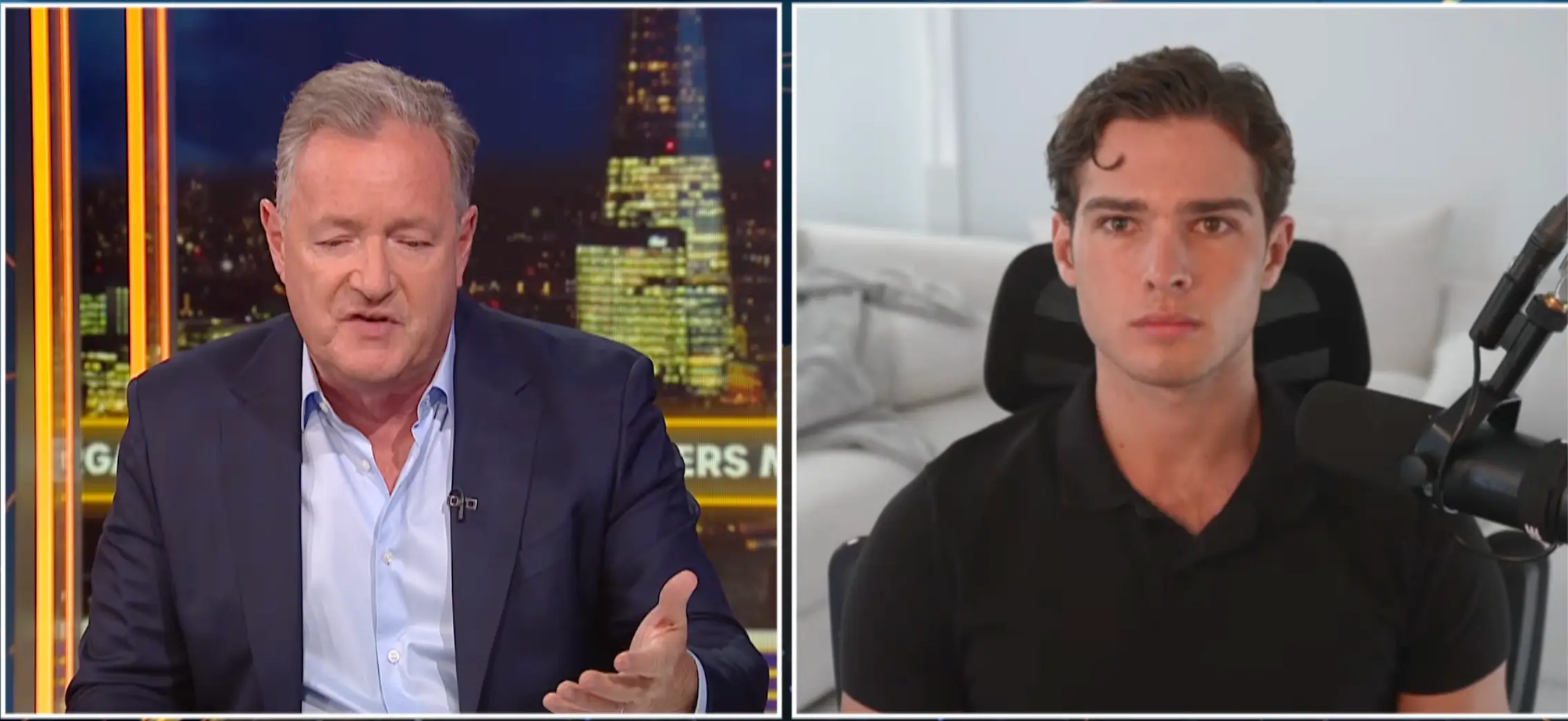 Clavicular appeared on Piers Morgan Uncensored (Image: Piers Morgan Uncensored/YouTube)