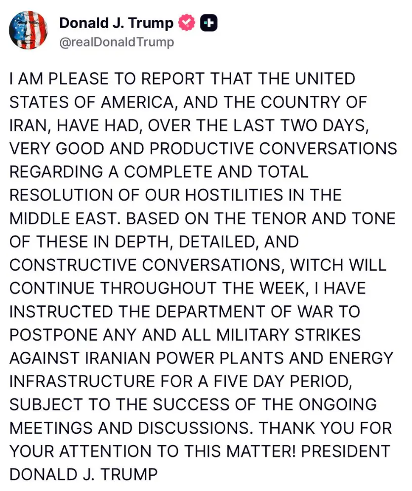 The president seemed to misspell 'which' with 'witch' in his Truth Social post (Truth Social)