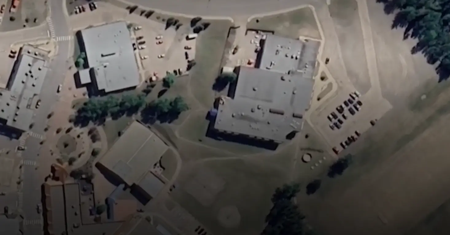 One student has spoken about the moment the school went into lockdown (Google Earth/CNN)