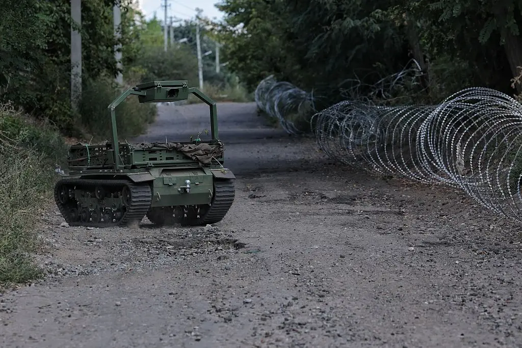 Robots are now used in warfare, in the Ukraine in particular (Photo by Yan Dobronosov/Global Images Ukraine via Getty Images)