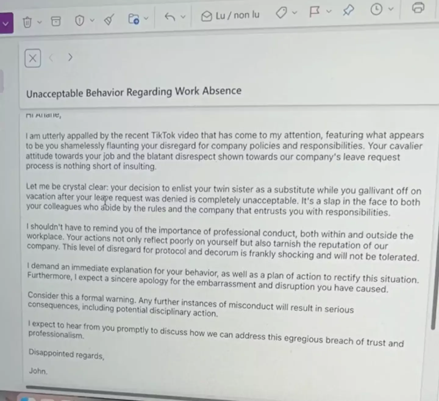 The boss wasn't happy (TikTok/@chance_twins)