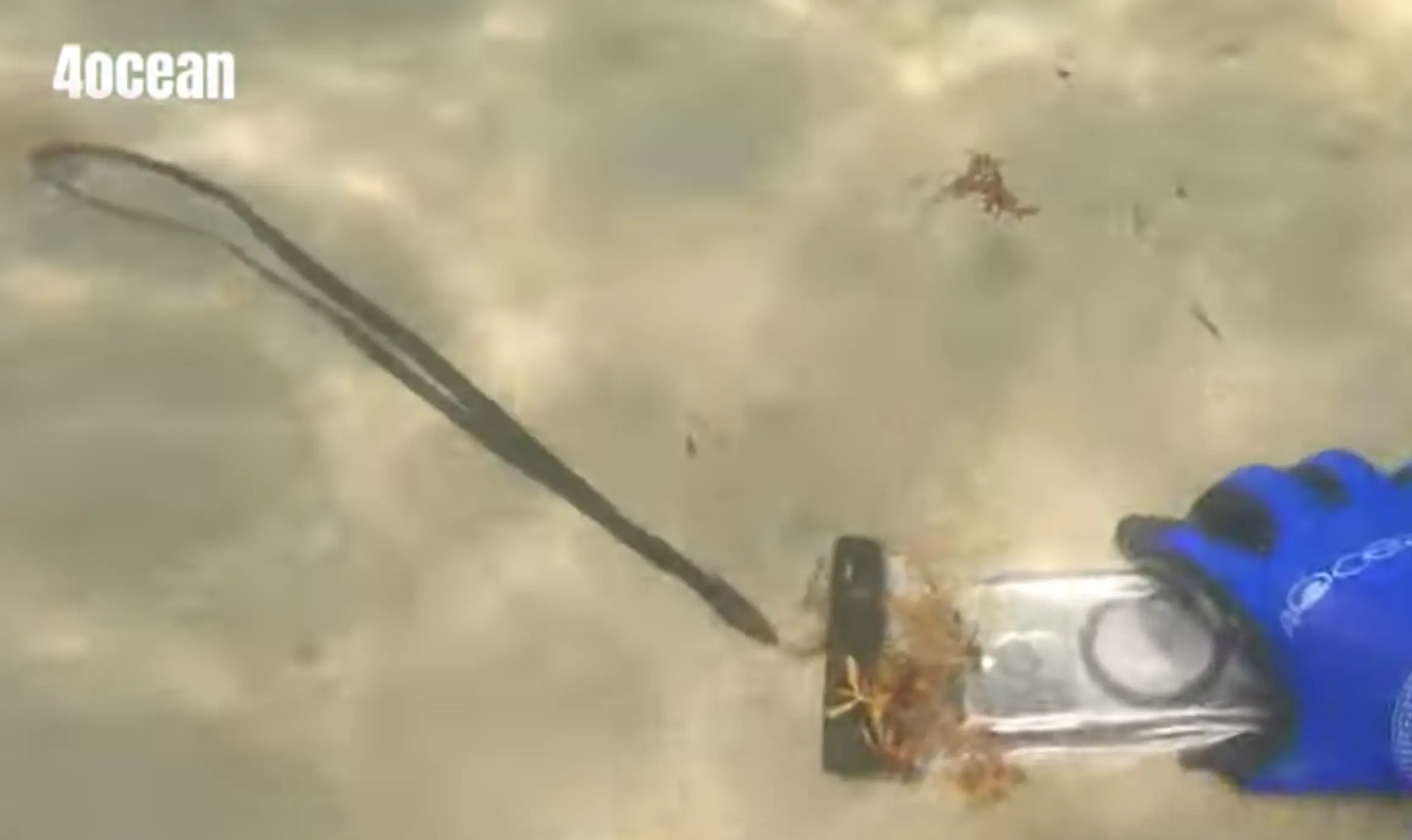 The iPhone was remarkably intact when Alex found it.