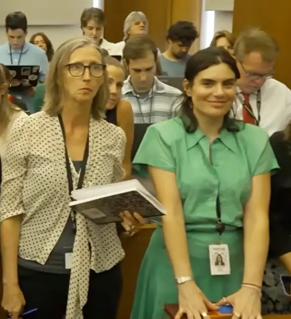 Brittany Romano was slammed over the footage of her in court (Court TV)