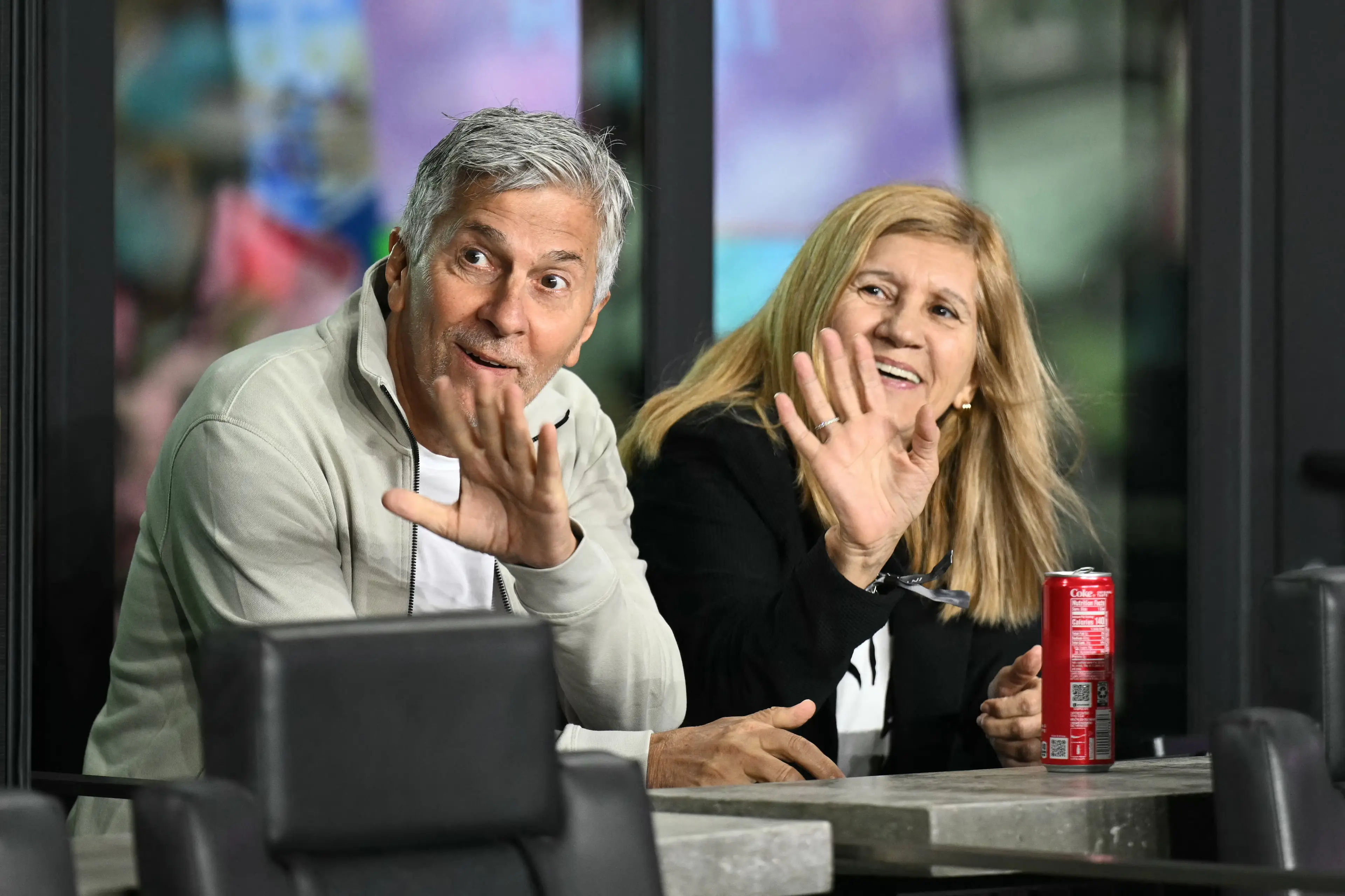 Lionel Messi's parents, Jorge Messi and Celia Cuccittini, pictured in November last year (Chandan Khanna / AFP via Getty Images)