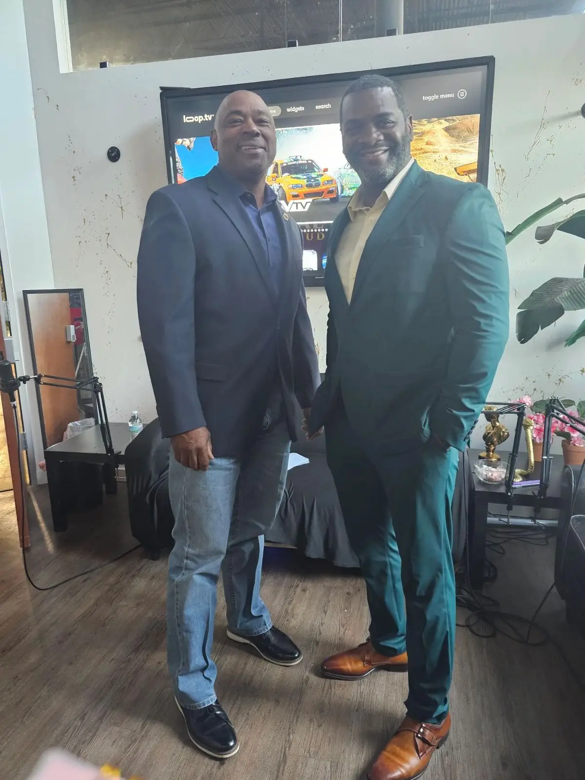 Christopher Scott (right) now spends his time advocating for other people who have been wrongly incriminated (Supplied)