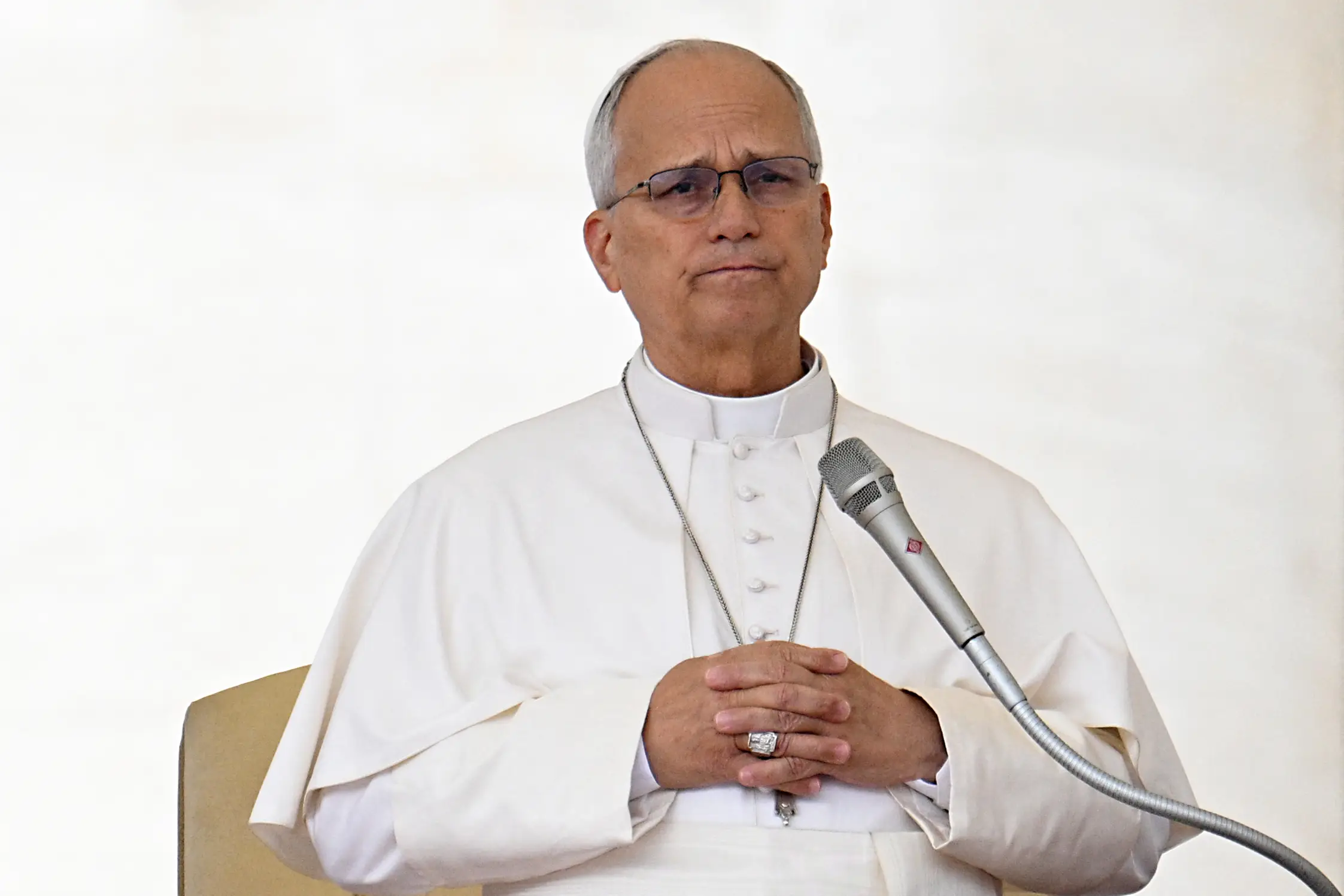 Pope Leo XIV is recovering well after having a portion of his right lung removed after doctors discovered cancer (Andreas SOLARO / AFP via Getty Images)