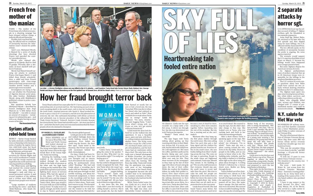 Head had become deeply involved with the World Trade Center Survivors' Network and was instrumental in helping the organization gain attention within the 9/11 community. (Photo By: /NY Daily News via Getty Images)
