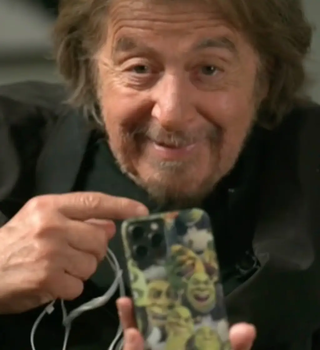 Al Pacino has a Shrek phone case. No, I'm not joking (BBC News) 
