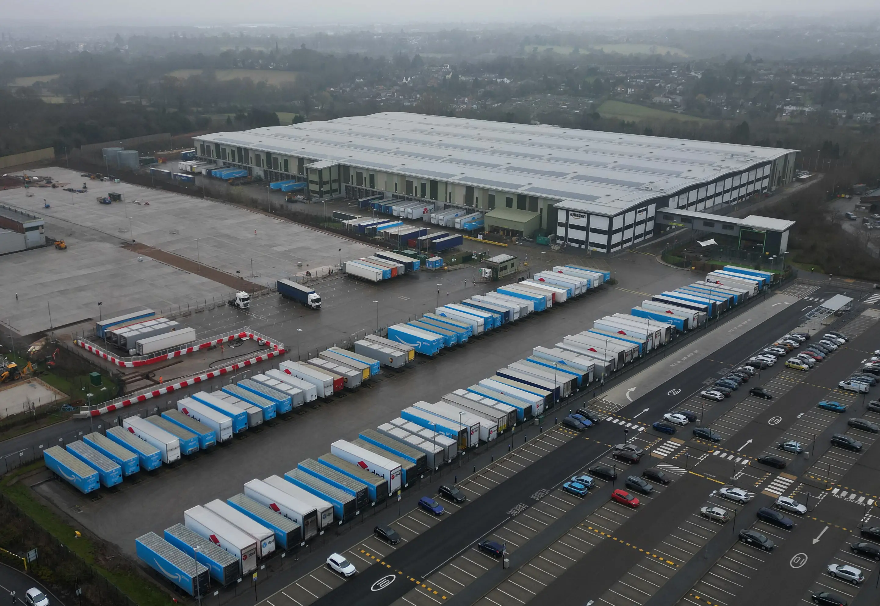 The outbreak happened at an Amazon warehouse in Coventry (Darren Staples/Bloomberg via Getty Images)