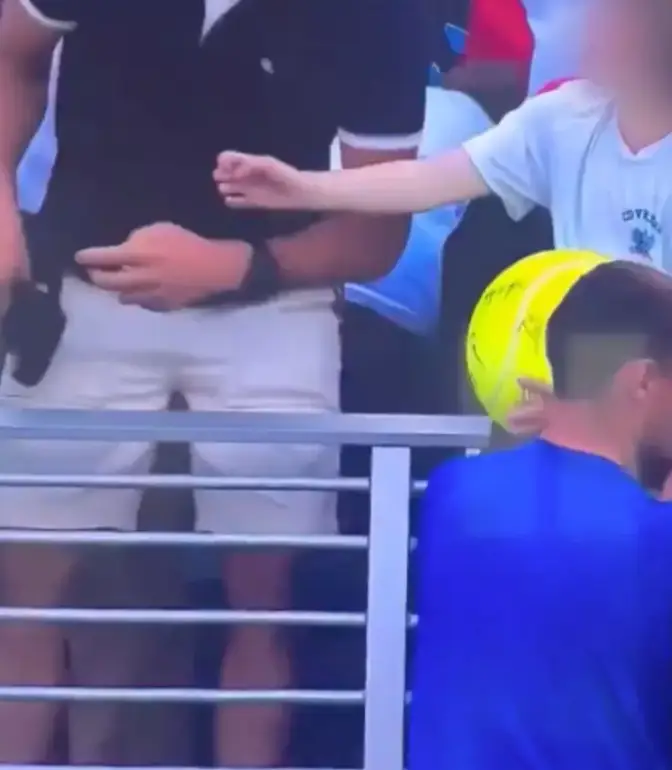 The man has since been identified by the tennis player (USTA)