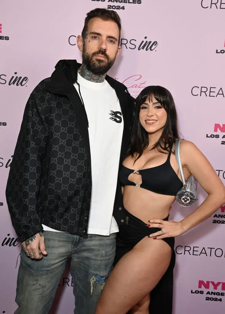 Adam22 and wife Lena The Plug - who slept with Jason Luv in 2023 and 2025 (Jon Kopaloff/Getty Images for Creators Inc.)