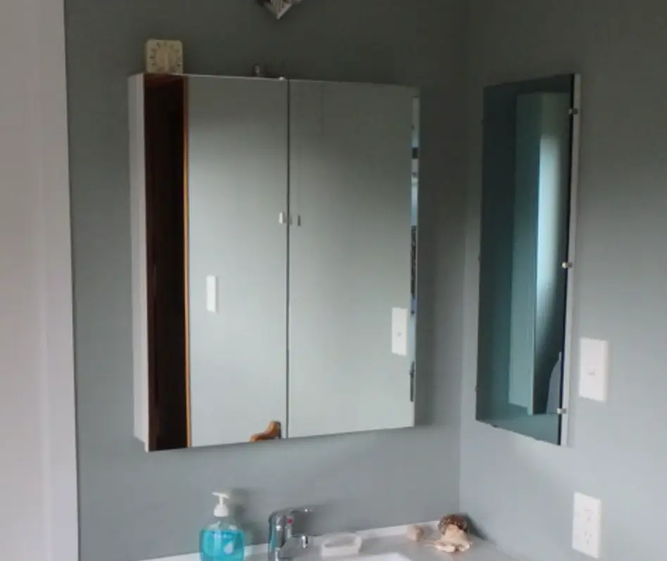 Evi noticed the strange layout in the bathroom (What Was That Like)