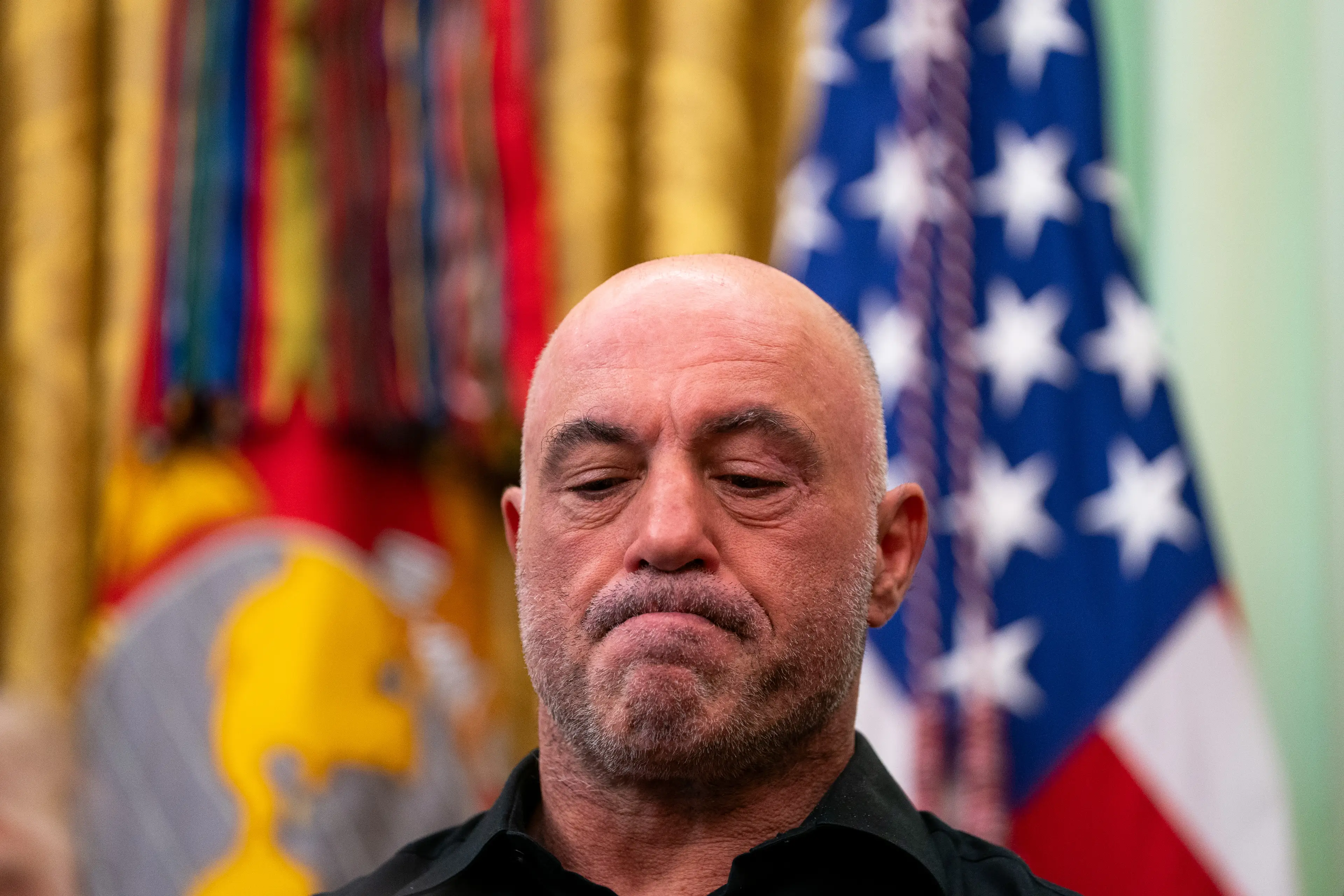 Rogan made the remarks on his podcast (Allison Robbert/For The Washington Post via Getty Images)