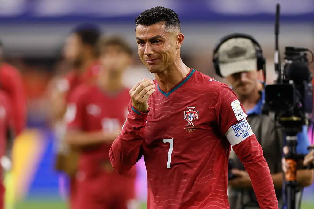 Its tears for Cristiano Ronaldo and Portugal... (Richard Sellers/Sportsphoto/Allstar via Getty Images)