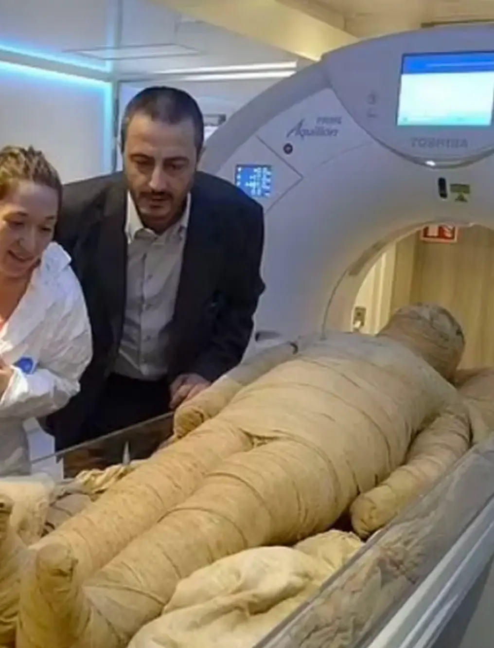 An ancient mummy dating back to 1780BC has traces of The Black Death (Eurac Research/Museo Egizio/Getty Images)