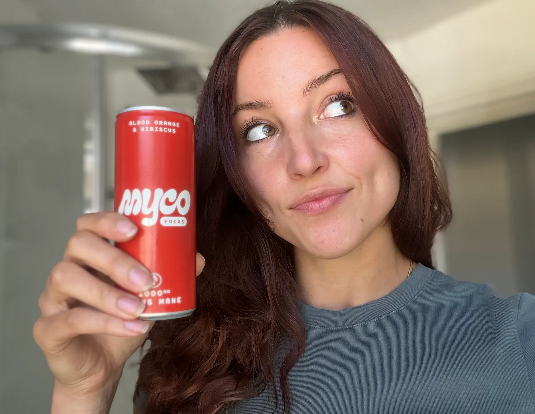 Smiling but dreading the week without coffee... (Supplied) 