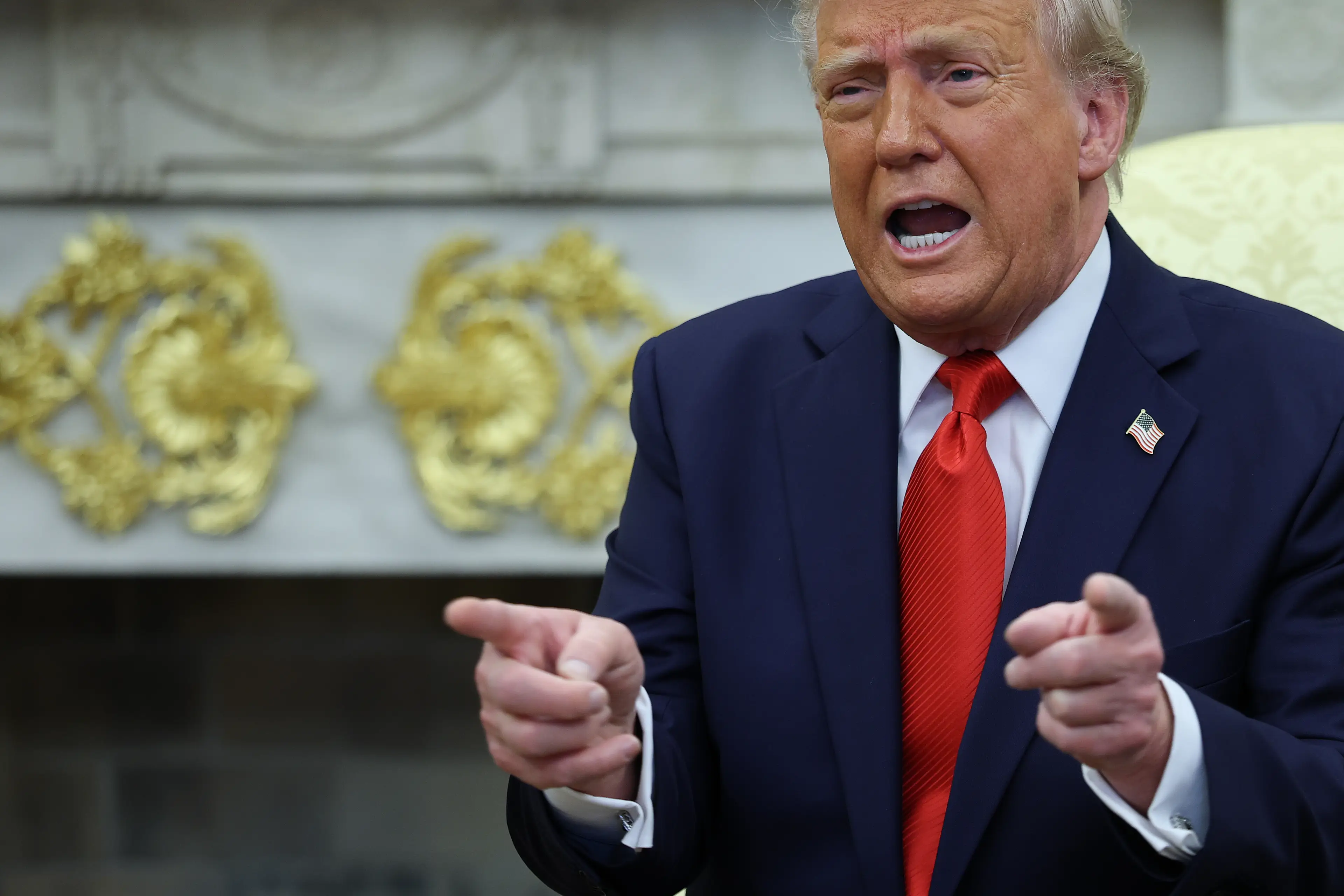 Trump is not holding back (Win McNamee/Getty Images)