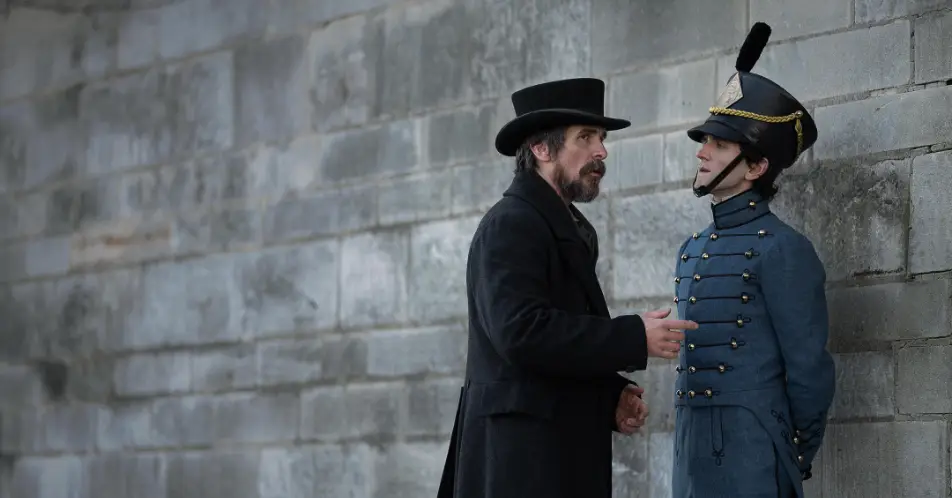 Christian stars opposite Harry Melling as Edgar Allan Poe.