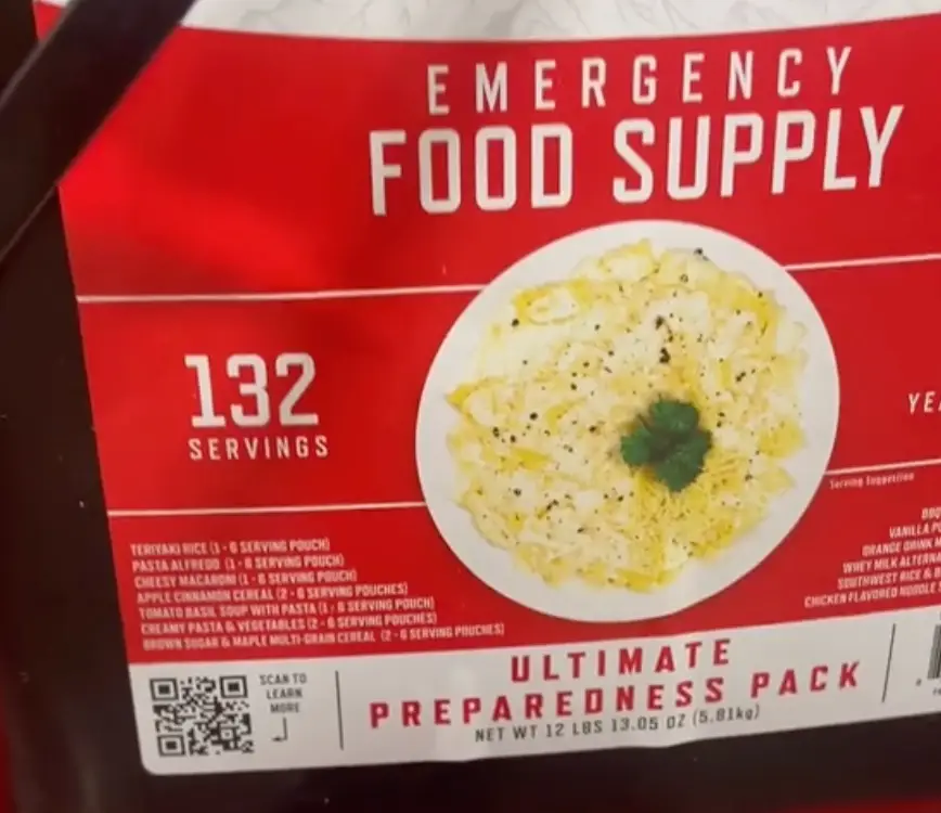 The TikToker is well stocked in case of an emergency.