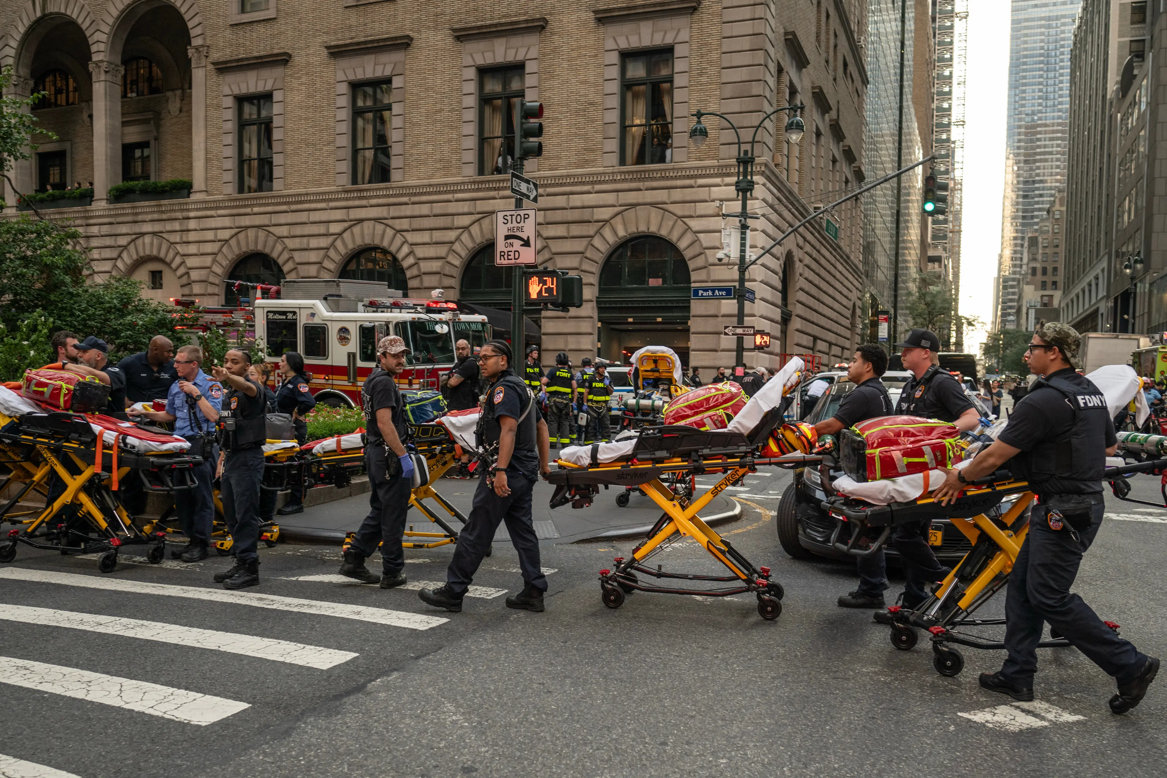 Scenes after the shooting (Victor J. Blue/Bloomberg via Getty Images)