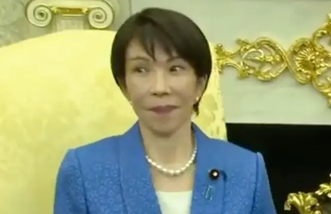 Japanese prime minster Sanae Takaichi looked shocked by the comment (C-Span)