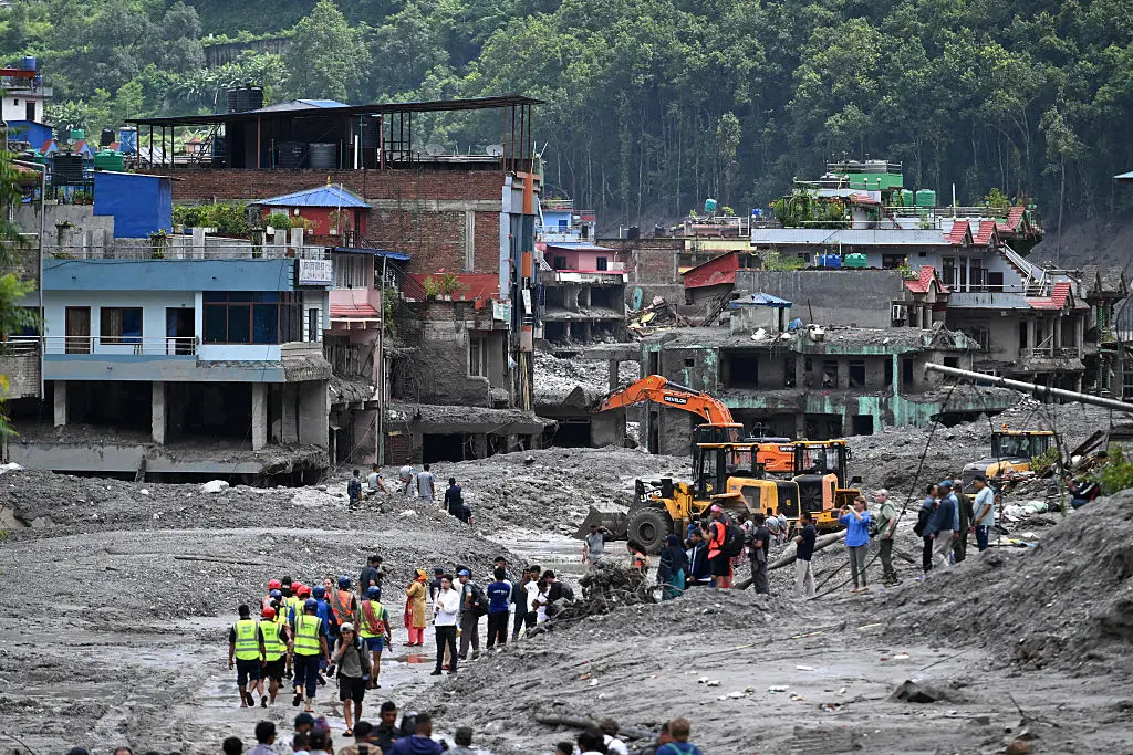 Flash flooding in Nepal has caused devastation across the country (Arun SANKAR / AFP via Getty Images)