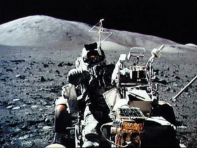 Transcripts and photos from Apollo 17 are in the UFO Files (Photo by Eugene A. Cernan / NASA / AFP via Getty Images)