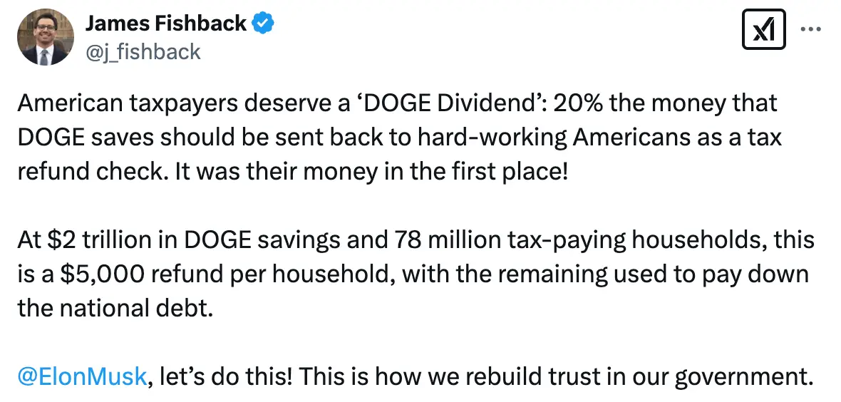 James Fishback proposed the plan to Elon Musk (Twitter)